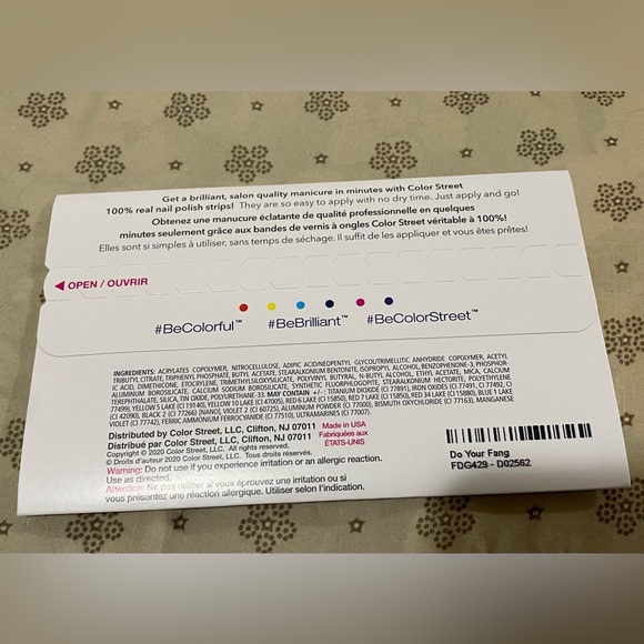 New! Colourstreet Dry Nail Polish Set Do your Fang - Picture 2 of 2